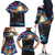 Stained Glass Krampus Family Matching Off The Shoulder Long Sleeve Dress and Hawaiian Shirt Folklore Horror Art - Wonder Print Shop