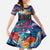 Stained Glass Krampus Family Matching Off Shoulder Maxi Dress and Hawaiian Shirt Folklore Horror Art - Wonder Print Shop