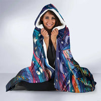 Stained Glass Krampus Hooded Blanket Folklore Horror Art - Wonder Print Shop