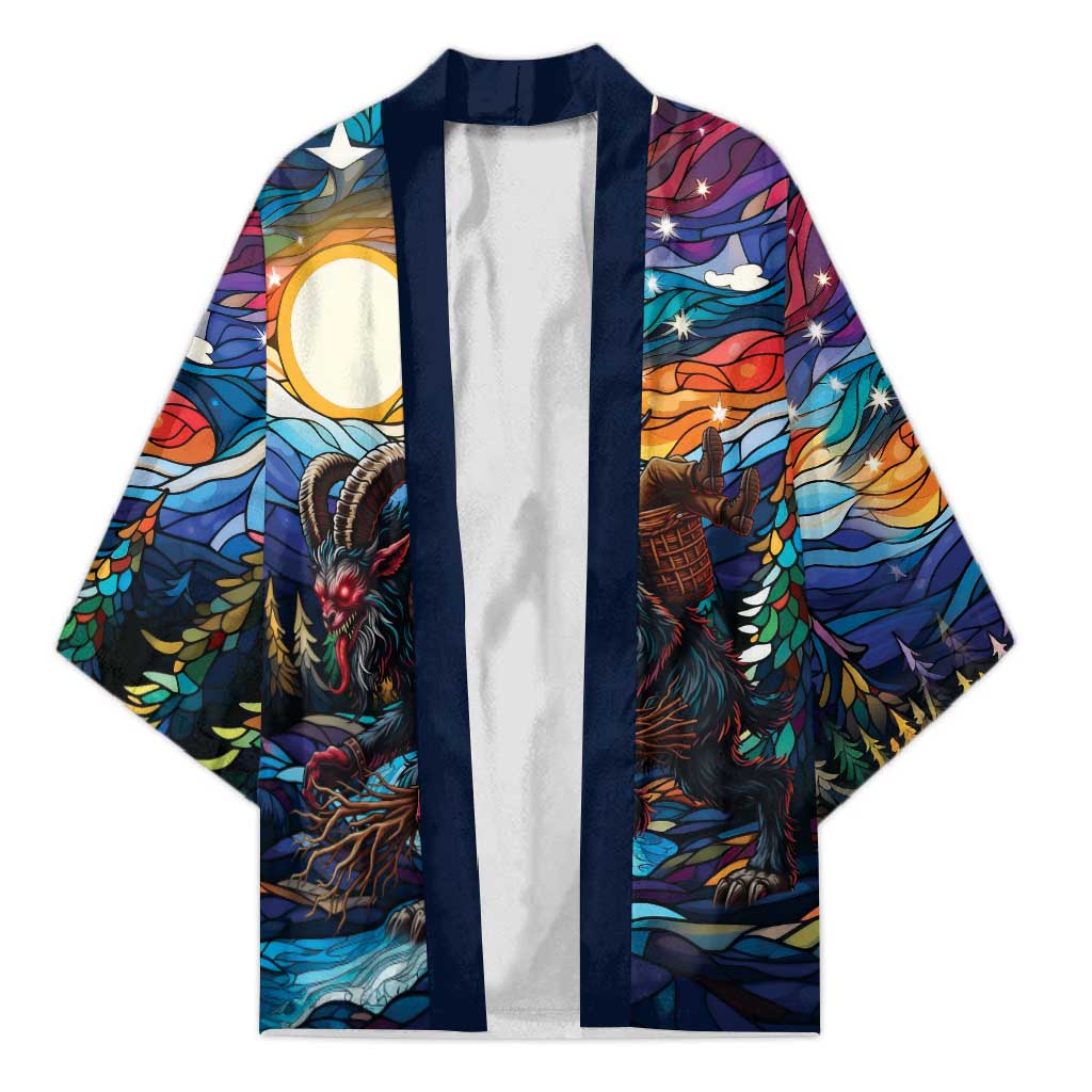 Stained Glass Krampus Kimono Folklore Horror Art - Wonder Print Shop