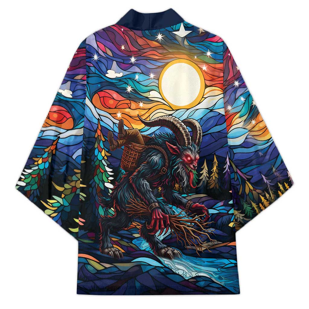 Stained Glass Krampus Kimono Folklore Horror Art - Wonder Print Shop