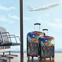 Stained Glass Krampus Luggage Cover Folklore Horror Art - Wonder Print Shop