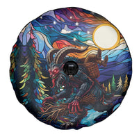 Stained Glass Krampus Spare Tire Cover Folklore Horror Art - Wonder Print Shop