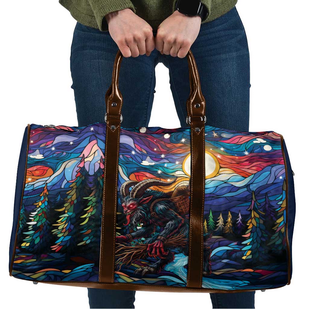 Stained Glass Krampus Travel Bag Folklore Horror Art - Wonder Print Shop