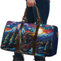 Stained Glass Krampus Travel Bag Folklore Horror Art - Wonder Print Shop