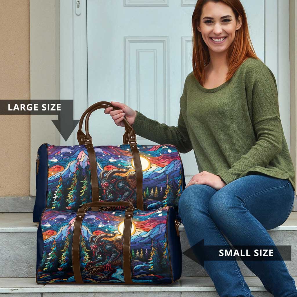 Stained Glass Krampus Travel Bag Folklore Horror Art - Wonder Print Shop