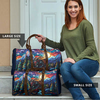 Stained Glass Krampus Travel Bag Folklore Horror Art - Wonder Print Shop