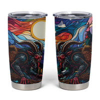 Stained Glass Krampus Tumbler Cup Folklore Horror Art - Wonder Print Shop