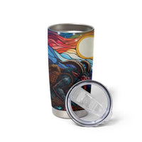 Stained Glass Krampus Tumbler Cup Folklore Horror Art - Wonder Print Shop