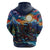 Stained Glass Krampus Zip Hoodie Folklore Horror Art - Wonder Print Shop
