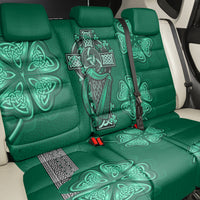 Irish Celtic Cross and Harp with Ireland Shamrock Personalized Back Car Seat Cover LT9 - Wonder Print Shop