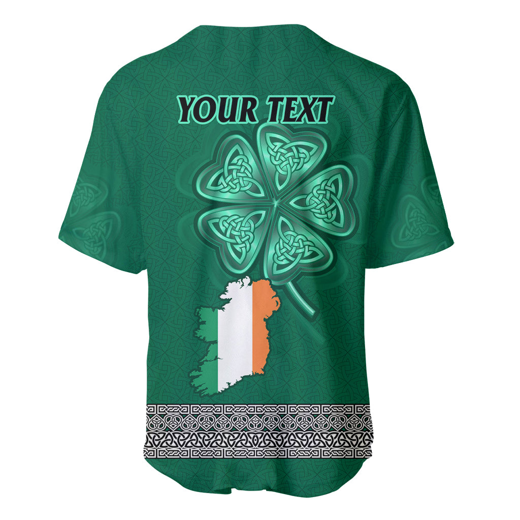 Irish Celtic Cross and Harp with Ireland Shamrock Personalized Baseball Jersey LT9 - Wonder Print Shop