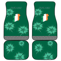 Irish Celtic Cross and Harp with Ireland Shamrock Personalized Car Mats LT9 - Wonder Print Shop