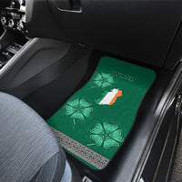 Irish Celtic Cross and Harp with Ireland Shamrock Personalized Car Mats LT9 - Wonder Print Shop