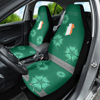 Irish Celtic Cross and Harp with Ireland Shamrock Personalized Car Seat Cover LT9 - Wonder Print Shop