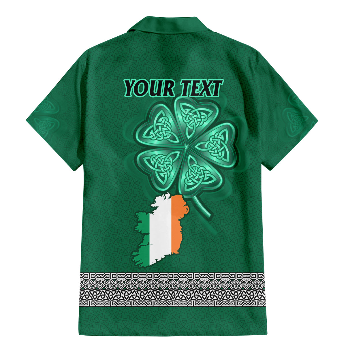 Irish Celtic Cross and Harp with Ireland Shamrock Personalized Family Matching Mermaid Dress and Hawaiian Shirt LT9 - Wonder Print Shop
