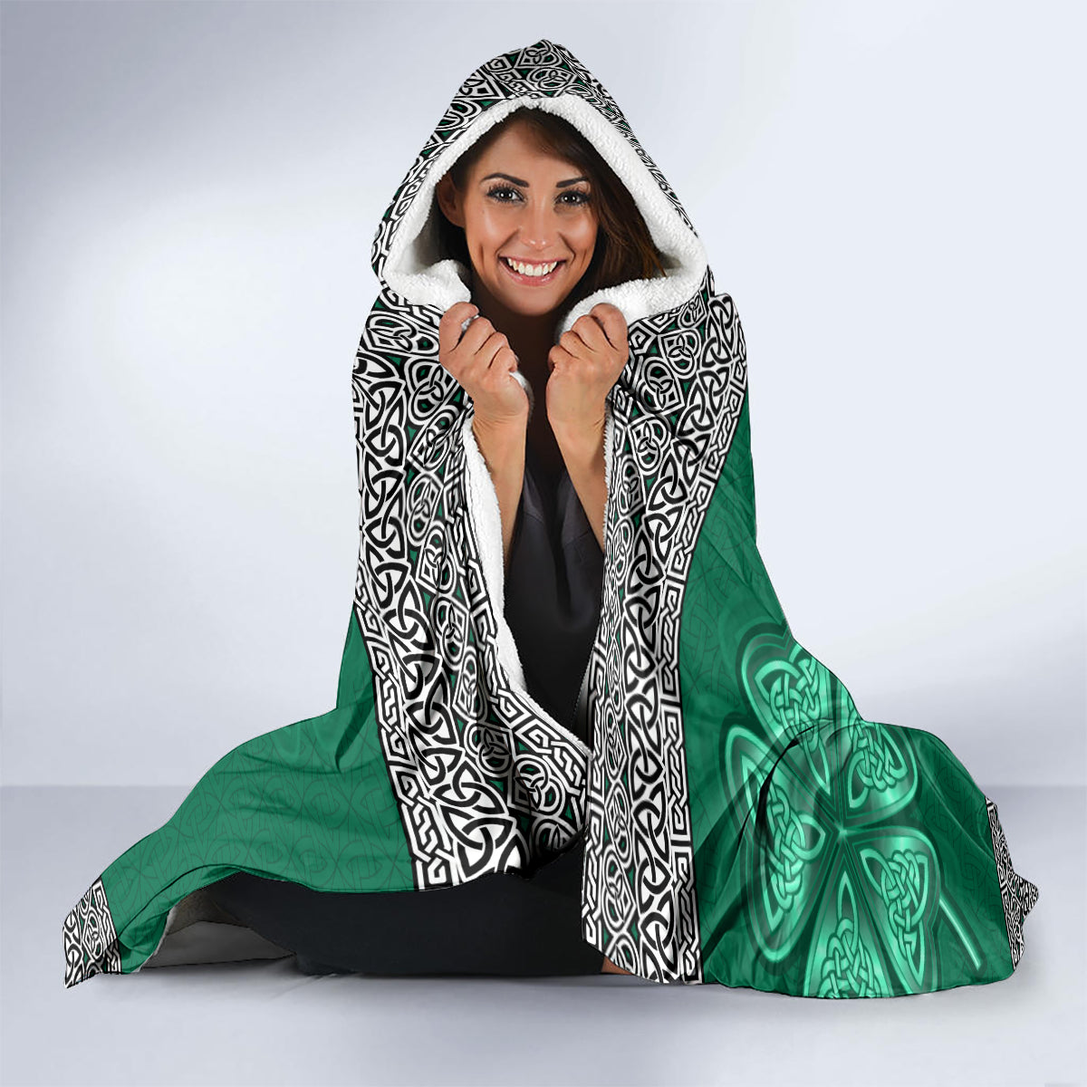 irish-celtic-cross-and-harp-with-ireland-shamrock-personalized-hooded-blanket