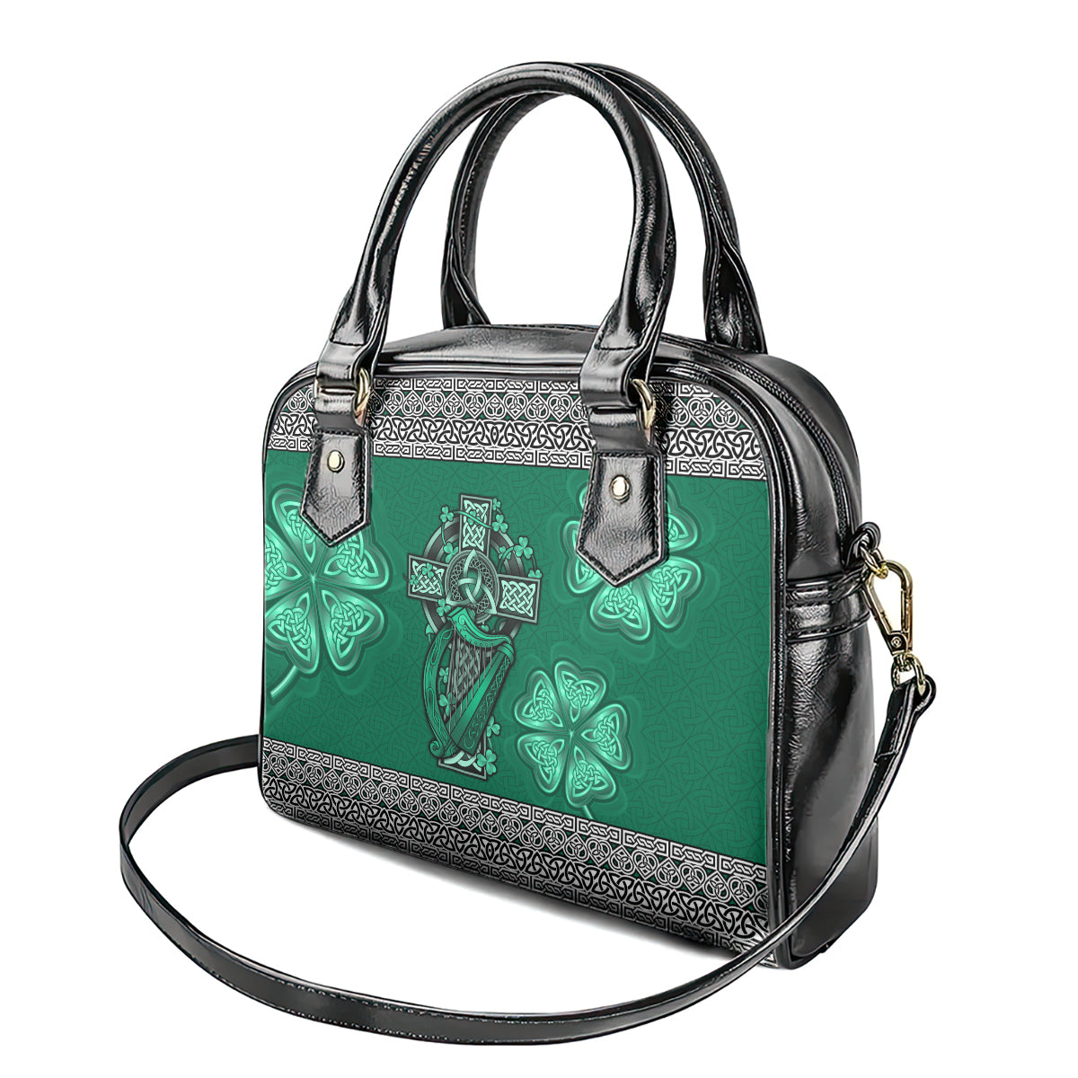 irish-celtic-cross-and-harp-with-ireland-shamrock-personalized-shoulder-handbag