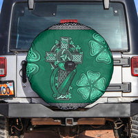 Irish Celtic Cross and Harp with Ireland Shamrock Personalized Spare Tire Cover - Wonder Print Shop