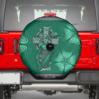 Irish Celtic Cross and Harp with Ireland Shamrock Personalized Spare Tire Cover - Wonder Print Shop