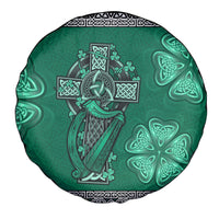 Irish Celtic Cross and Harp with Ireland Shamrock Personalized Spare Tire Cover - Wonder Print Shop