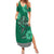 Irish Celtic Cross and Harp with Ireland Shamrock Personalized Summer Maxi Dress - Wonder Print Shop