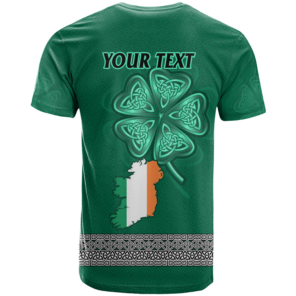 Irish Celtic Cross and Harp with Ireland Shamrock Personalized T Shirt - Wonder Print Shop
