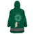 Irish Celtic Cross and Harp with Ireland Shamrock Personalized Wearable Blanket Hoodie - Wonder Print Shop