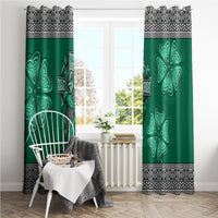 Irish Celtic Cross and Harp with Ireland Shamrock Personalized Window Curtain - Wonder Print Shop