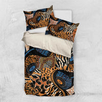 African Ankara Motifs Mixed Animal Skins Bedding Set LT9 - Wonder Print Shop