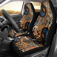 African Ankara Motifs Mixed Animal Skins Car Seat Cover LT9 - Wonder Print Shop