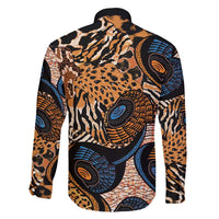 African Ankara Motifs Mixed Animal Skins Family Matching Off Shoulder Short Dress and Hawaiian Shirt LT9 - Wonder Print Shop