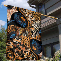 African Ankara Motifs Mixed Animal Skins Garden Flag - Wonder Print Shop