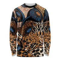 African Ankara Motifs Mixed Animal Skins Long Sleeve Shirt - Wonder Print Shop