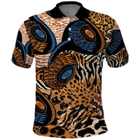 African Ankara Motifs Mixed Animal Skins Polo Shirt - Wonder Print Shop
