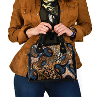 African Ankara Motifs Mixed Animal Skins Shoulder Handbag - Wonder Print Shop
