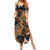 African Ankara Motifs Mixed Animal Skins Summer Maxi Dress - Wonder Print Shop