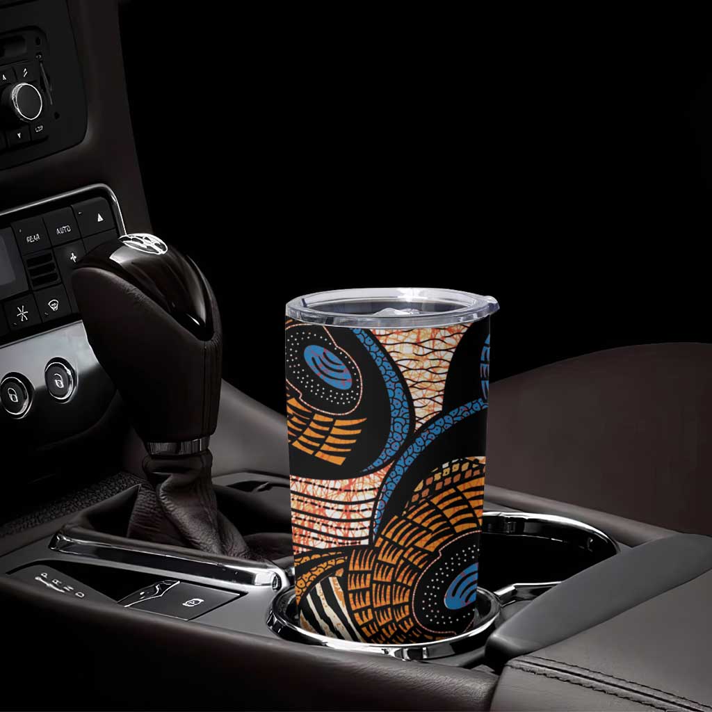 African Ankara Motifs Mixed Animal Skins Tumbler Cup - Wonder Print Shop