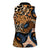 African Ankara Motifs Mixed Animal Skins Women Sleeveless Polo Shirt - Wonder Print Shop