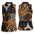 African Ankara Motifs Mixed Animal Skins Women Sleeveless Polo Shirt - Wonder Print Shop