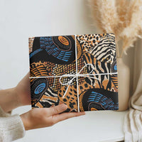 African Ankara Motifs Mixed Animal Skins Wrapping Paper - Wonder Print Shop