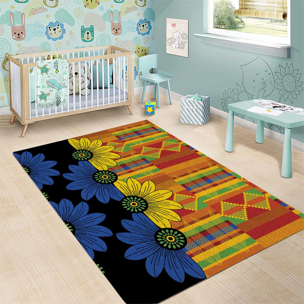 African Ethnic Kitenge Ankara Style Area Rug LT9 - Wonder Print Shop
