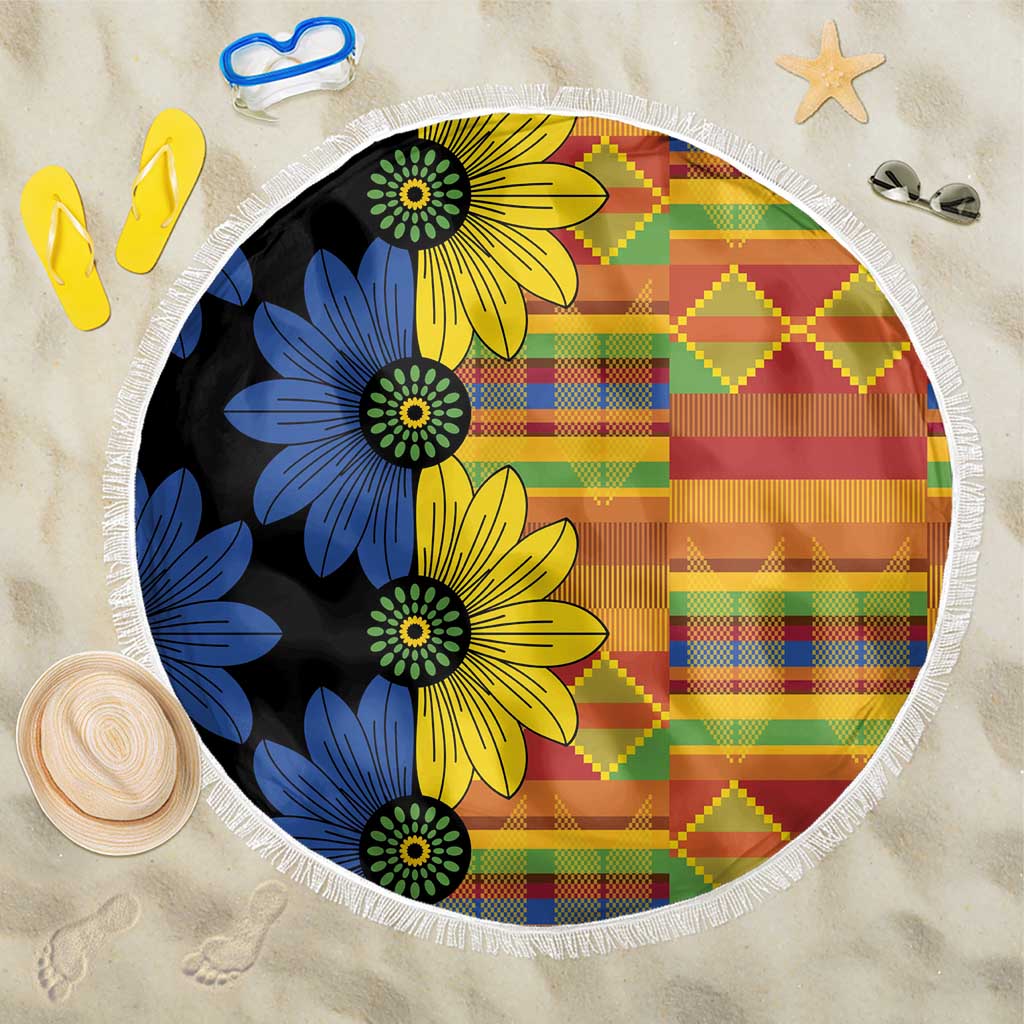 African Ethnic Kitenge Ankara Style Beach Blanket LT9 - Wonder Print Shop
