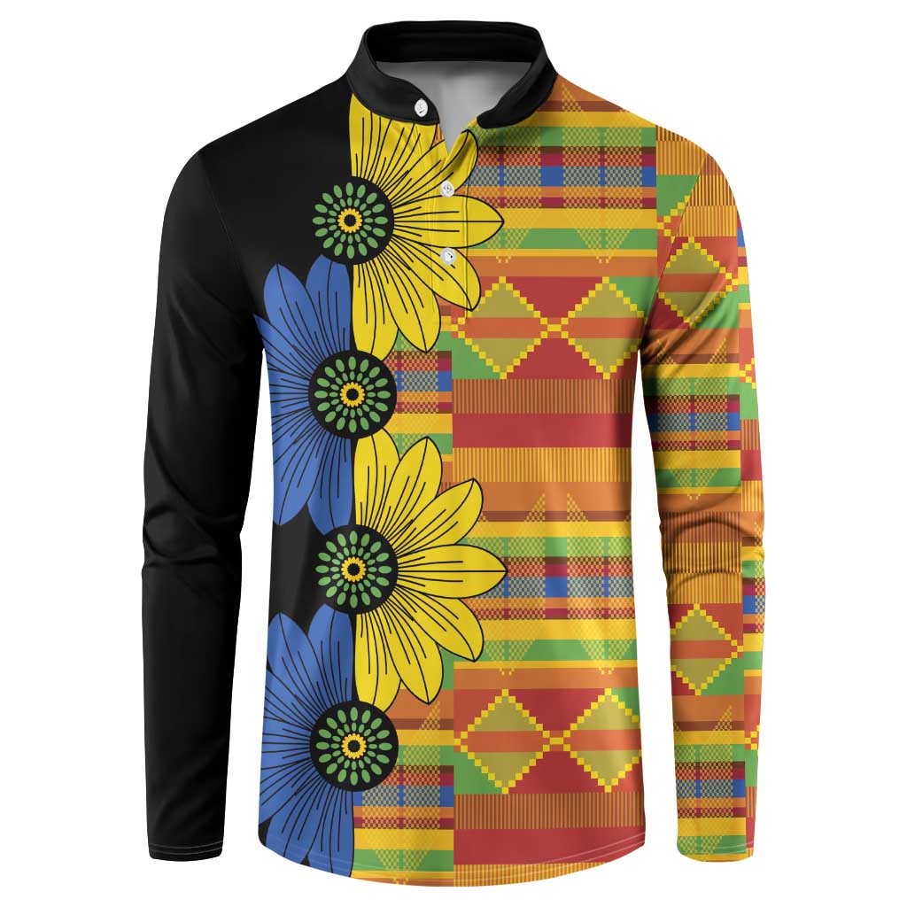 African Ethnic Kitenge Ankara Style Button Sweatshirt LT9 - Wonder Print Shop