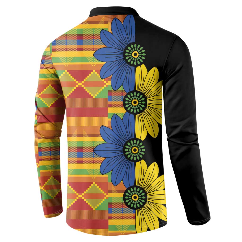 African Ethnic Kitenge Ankara Style Button Sweatshirt LT9 - Wonder Print Shop