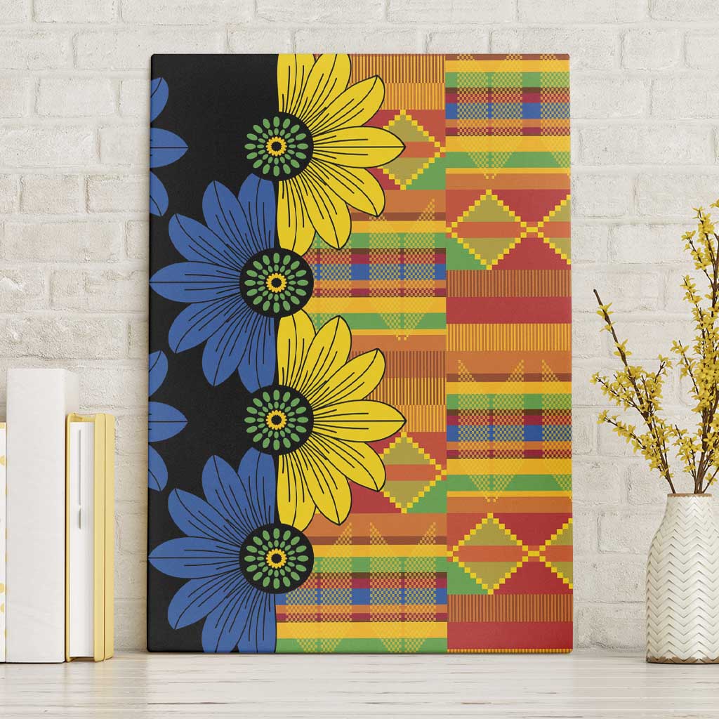 African Ethnic Kitenge Ankara Style Canvas Wall Art LT9 - Wonder Print Shop