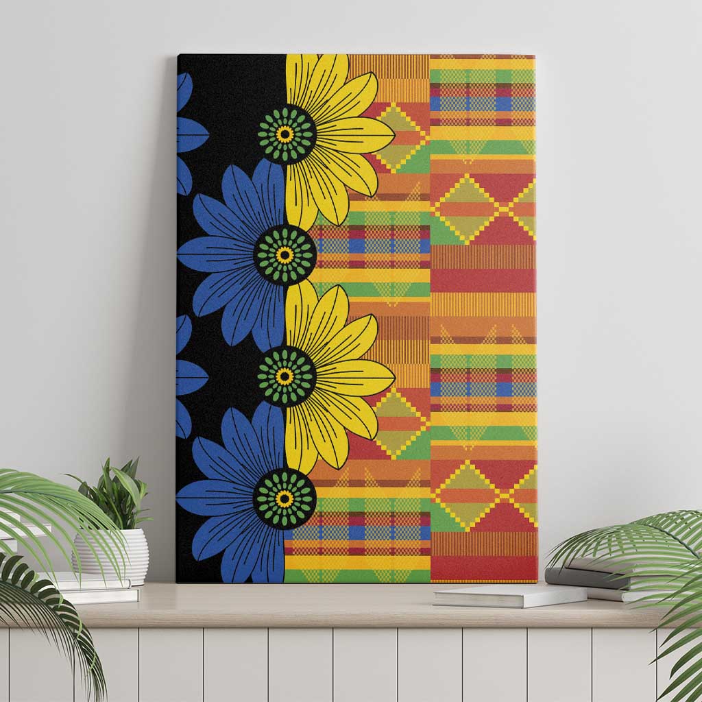 African Ethnic Kitenge Ankara Style Canvas Wall Art LT9 - Wonder Print Shop