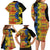 African Ethnic Kitenge Ankara Style Family Matching Long Sleeve Bodycon Dress and Hawaiian Shirt LT9 - Wonder Print Shop