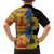 African Ethnic Kitenge Ankara Style Family Matching Off Shoulder Short Dress and Hawaiian Shirt LT9 - Wonder Print Shop