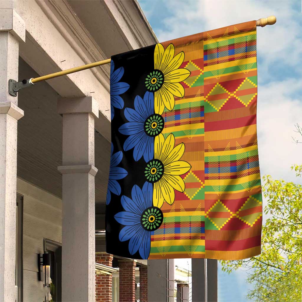 African Ethnic Kitenge Ankara Style Garden Flag - Wonder Print Shop